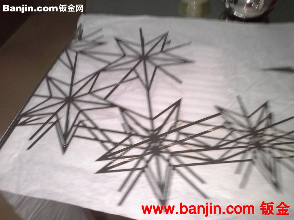 激光切割，不锈钢几何图案摆饰，不锈钢精品装饰品，不锈钢加工