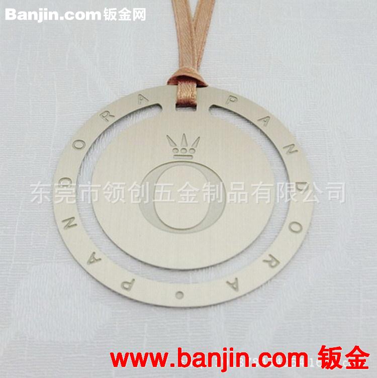 供应金属钥匙亮面小吊牌 可任意添加logo 吊牌