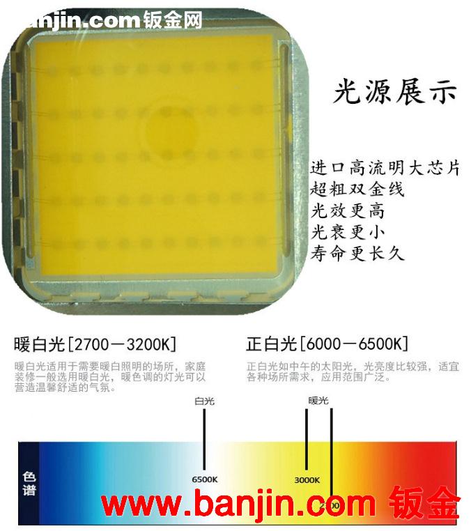 50W-100W投光灯丨led灯具厂家直销丨防水投光灯 质保两年