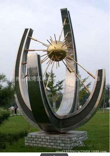 定做企业不锈钢雕塑，景点不锈钢雕塑，承接广场不锈钢标志雕塑