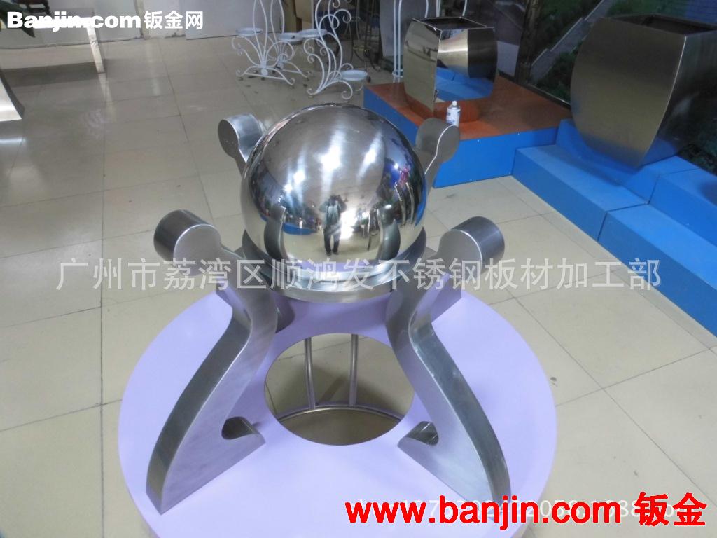 四柱宝顶，不锈钢工艺品，风水球，玄关摆件,酒店.企业.风水摆件