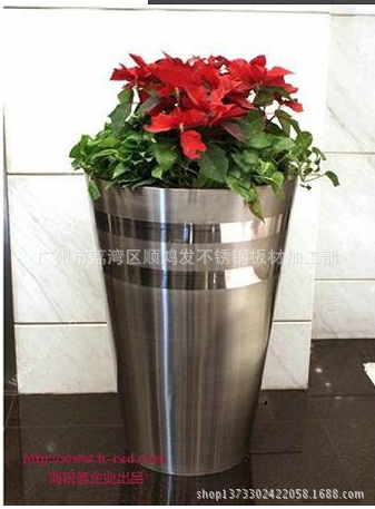 酒店装饰摆件，家居不锈钢精品，异形不锈钢花盆，花瓶，花坛