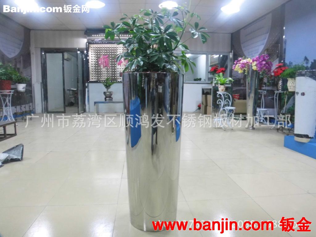 定做酒店 市政潭形不锈钢花盆商场不锈钢花瓶广场小区不锈钢花坛