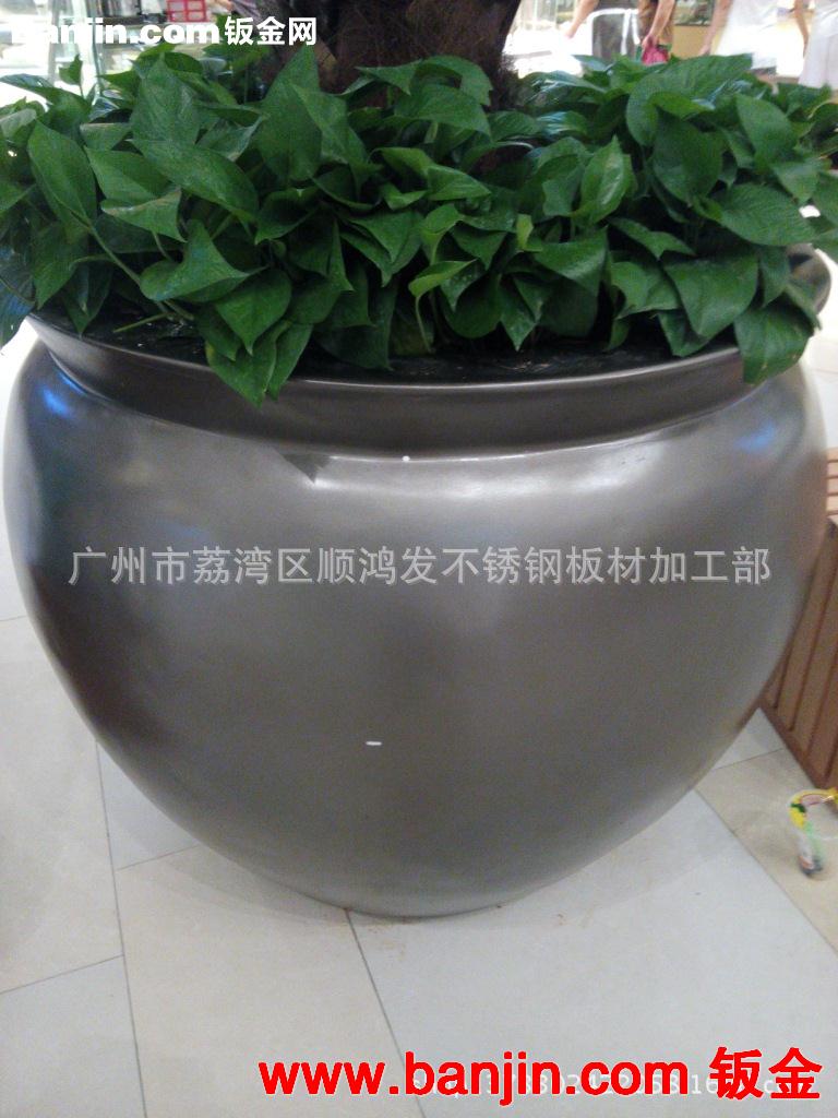 定做酒店 市政潭形不锈钢花盆商场不锈钢花瓶广场小区不锈钢花坛