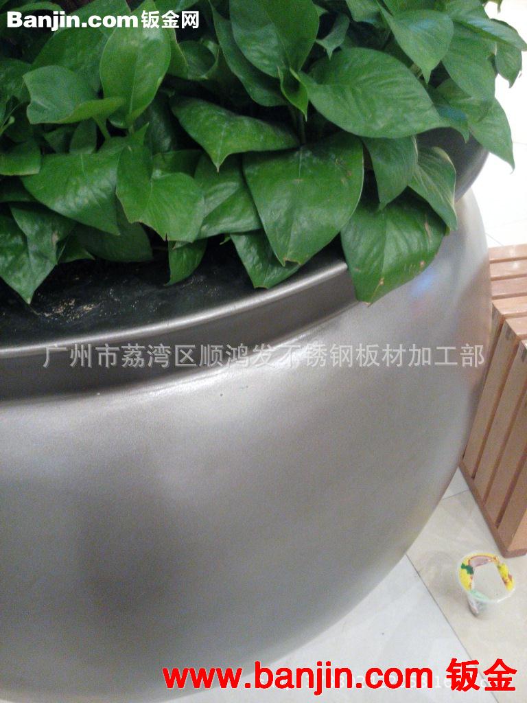 定做酒店 市政潭形不锈钢花盆商场不锈钢花瓶广场小区不锈钢花坛