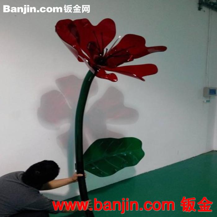 供应红色手工工艺品有机玻璃亚克力花瓣花朵