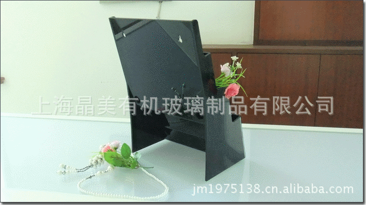 厂价订购表面光洁无滑痕黑色有机玻璃亚克力展架