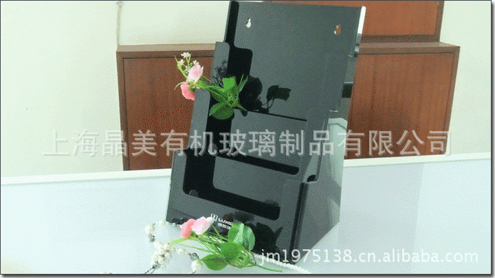 厂价订购表面光洁无滑痕黑色有机玻璃亚克力展架