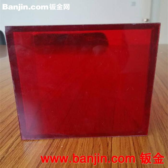 【上海厂家，真技术，价实惠】生产5mm红色拼角有机玻璃盒子