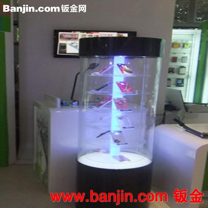 厂家出售外观优美结构牢固内置旋转圆筒有机玻璃亚克力展示架