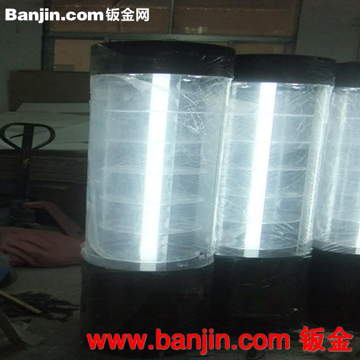 厂家出售外观优美结构牢固内置旋转圆筒有机玻璃亚克力展示架