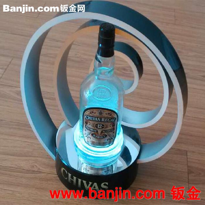 [酒店用品]厂家直销高光亮度高韧性发光亚克力酒架