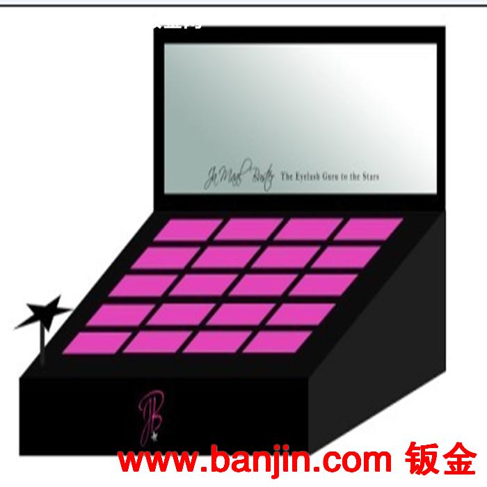 长期供应色泽鲜艳和永不褪色黑色彩妆化装品有机玻璃展架