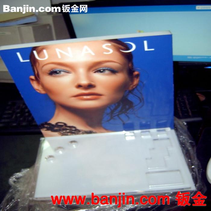 长期供应色泽鲜艳和永不褪色黑色彩妆化装品有机玻璃展架