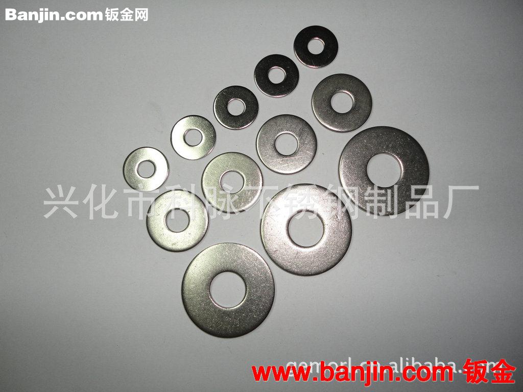 供应不锈钢垫片 平垫 垫圈 非标冲压件加工产品 430 201 304 316