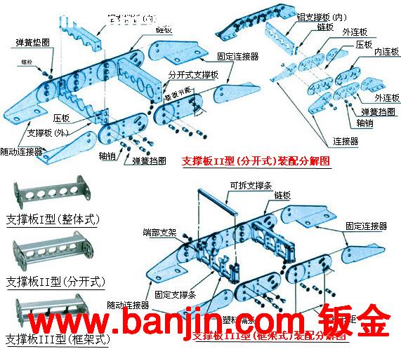 钢制拖链 厂家直销定做钢铝拖链 框架式钢制坦克链 封闭金属拖链