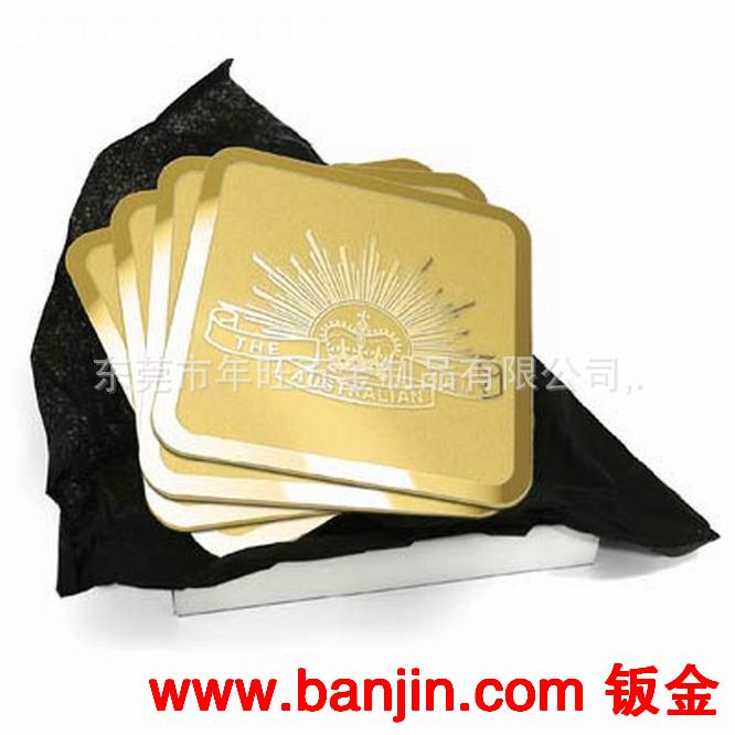 不锈钢杯垫，不锈钢方形，圆形杯垫，广告礼品杯垫