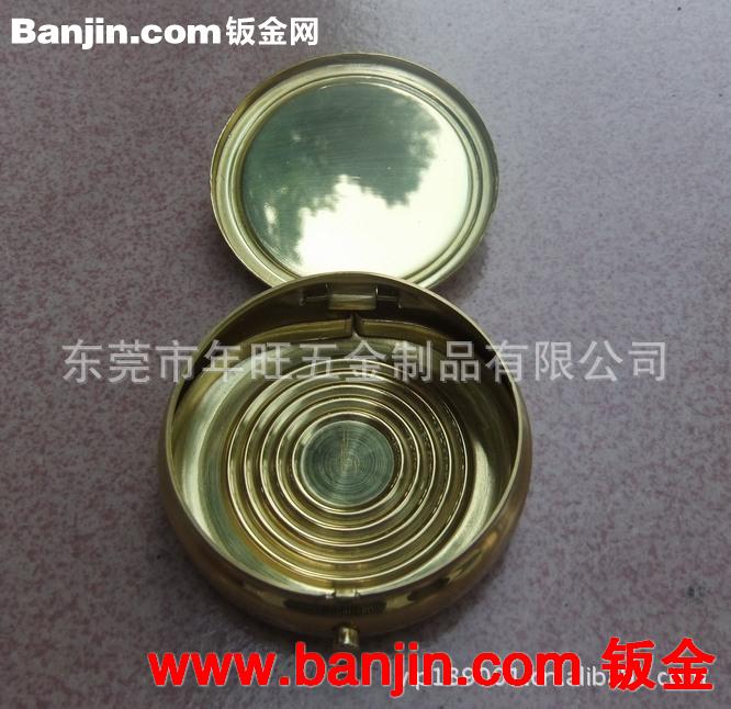 东莞厂家订做高档铜工艺品盒子 迷你小铜盒 精致黄铜盒子