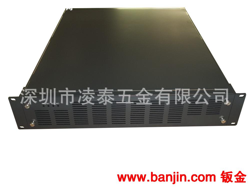 批发销售 2U视频播放器机箱 加工铝钣金机箱 电子机箱