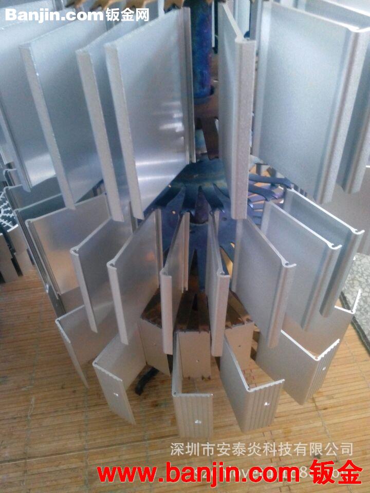 迷你电脑铝型材机箱外壳冲孔加工 方形铝合金型材机箱外壳加工