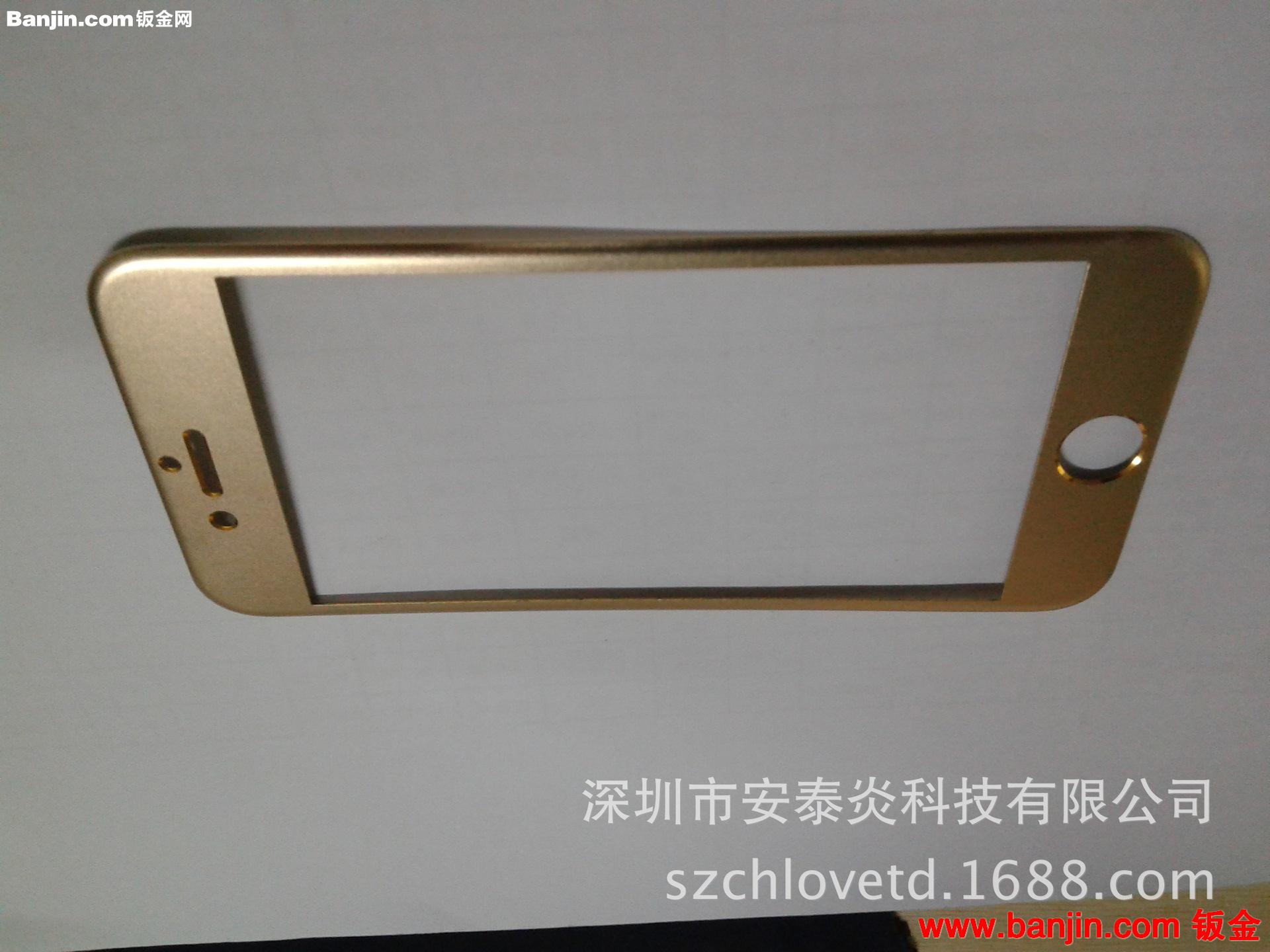 采用航空铝合金双色前盖冲压而成的最新款iphone6手机壳 金属壳