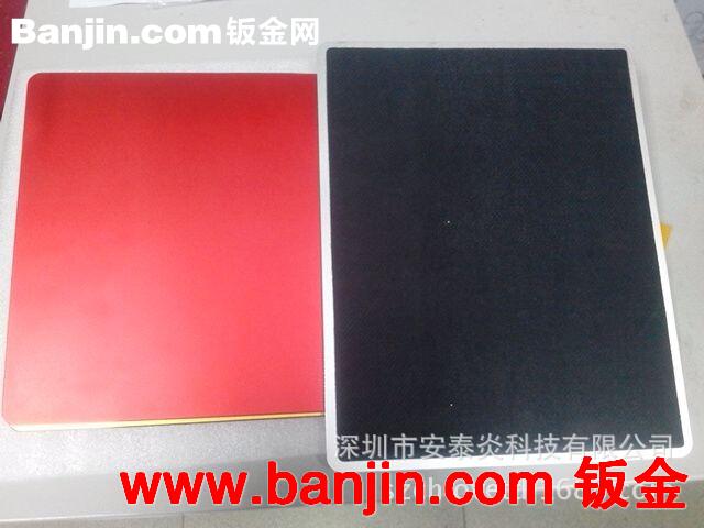 高档精品铝制鼠标垫超大超滑 铝合金金属亮边鼠标垫可定制LOGO