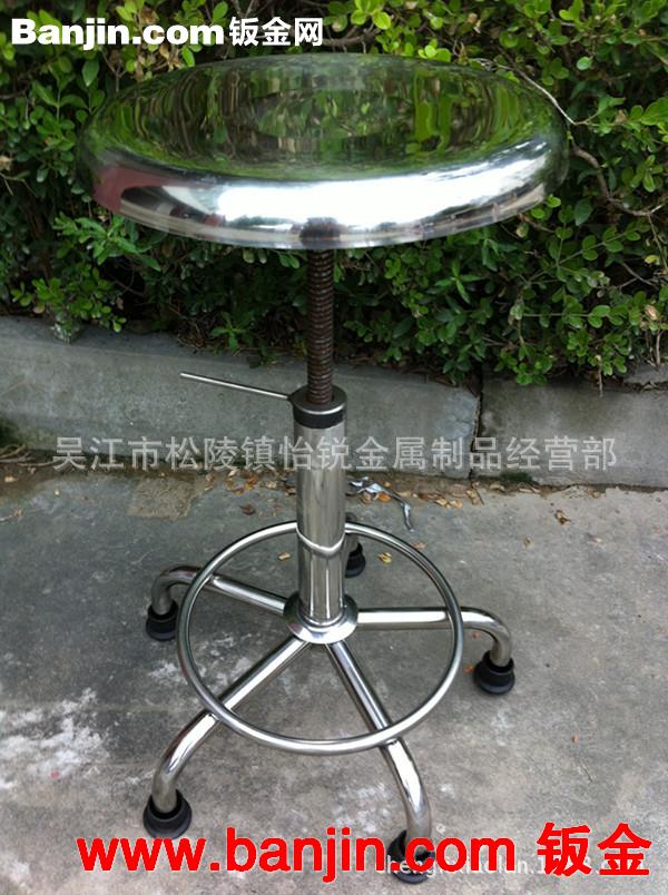苏州 重庆 定做各类不锈钢螺旋升降凳 不锈钢圆凳