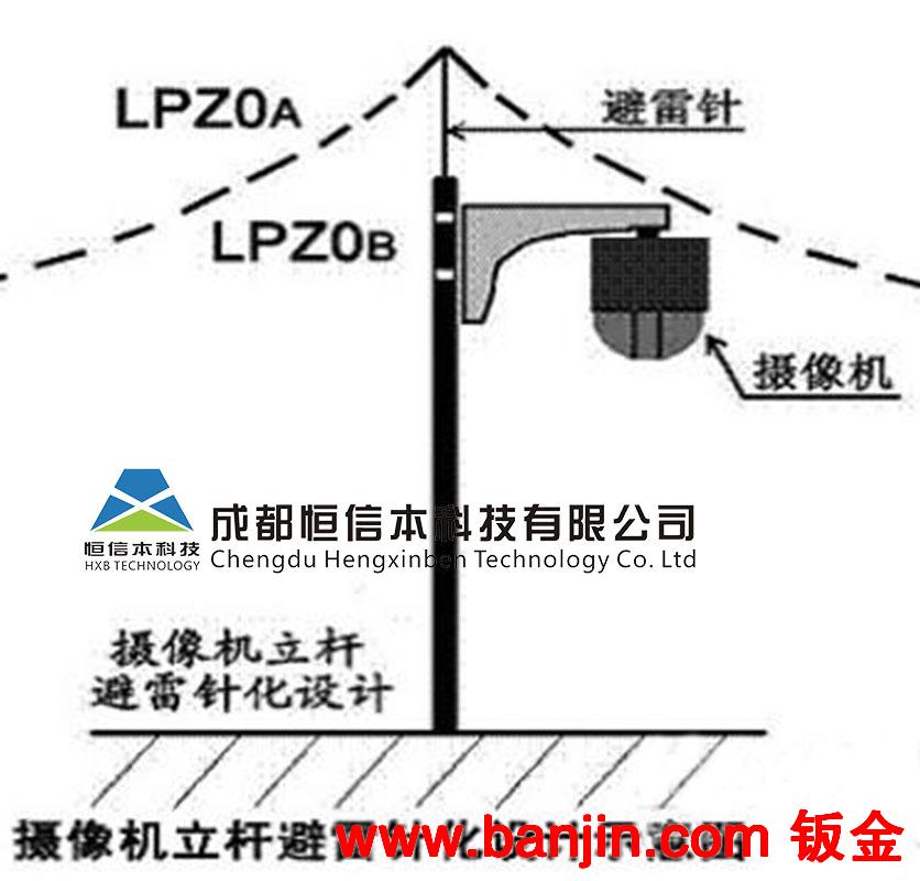 室外监控杆，云台立杆，灯杆 交通监控杆 监控杆 监控专用杆