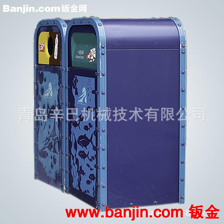 专业生产 市政不锈钢垃圾桶 双桶垃圾桶 户外环保分类垃圾桶