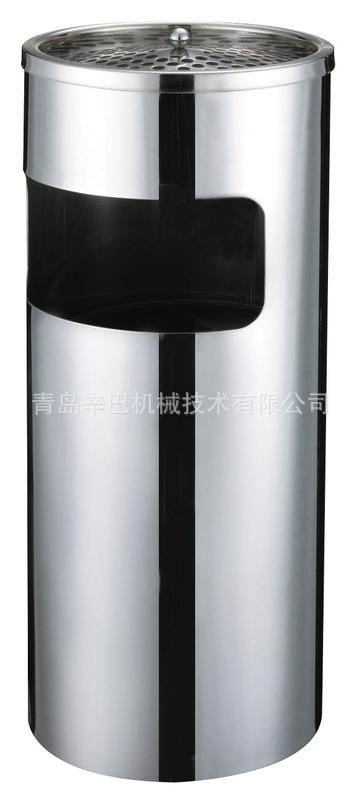 专业生产 市政不锈钢垃圾桶 双桶垃圾桶 户外环保分类垃圾桶 
