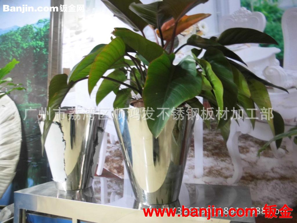 不锈钢花盆定做，花筒，花坛，形状大小可按客户需求，厂家直销