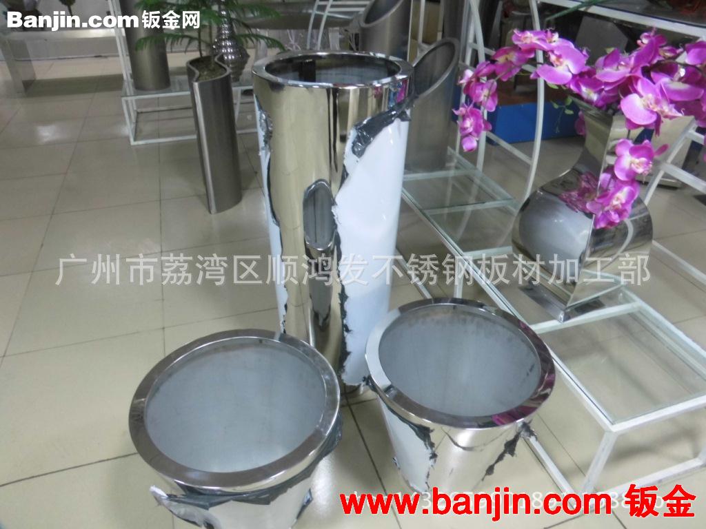不锈钢花盆定做，花筒，花坛，形状大小可按客户需求，厂家直销