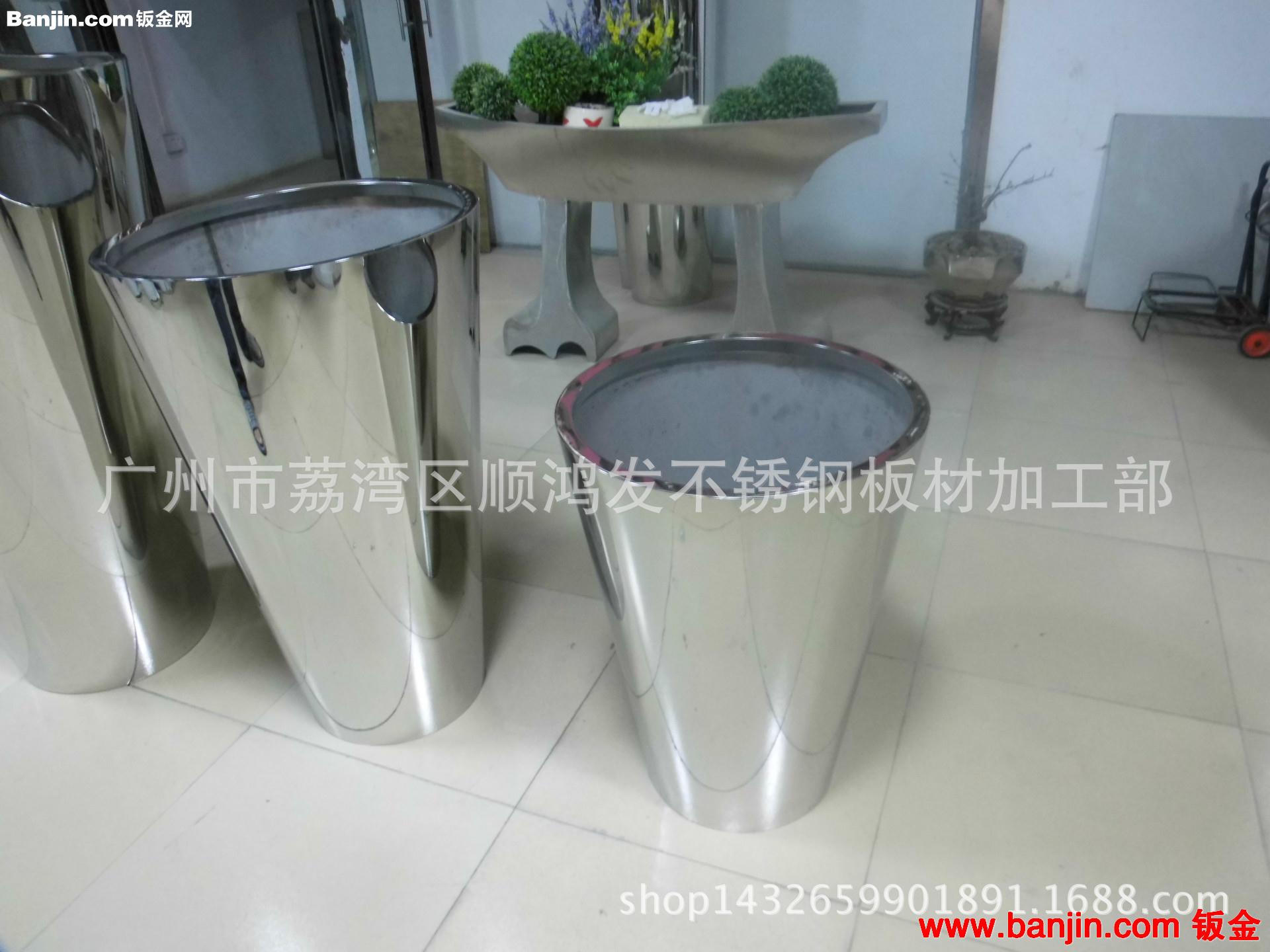 不锈钢花盆定做，花筒，花坛，形状大小可按客户需求，厂家直销