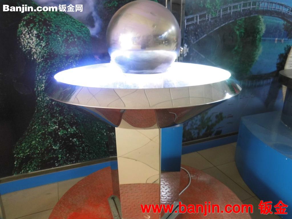 加工不锈钢异型花盆花瓶，不锈钢精品制作，房地产展厅多彩风水球