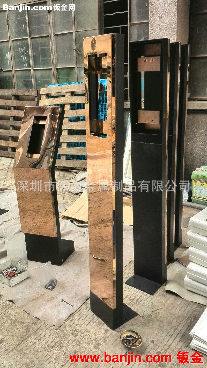 厂家提供 优质SL-1003-1钛金立式门禁机座 专业精密五金钣金加工