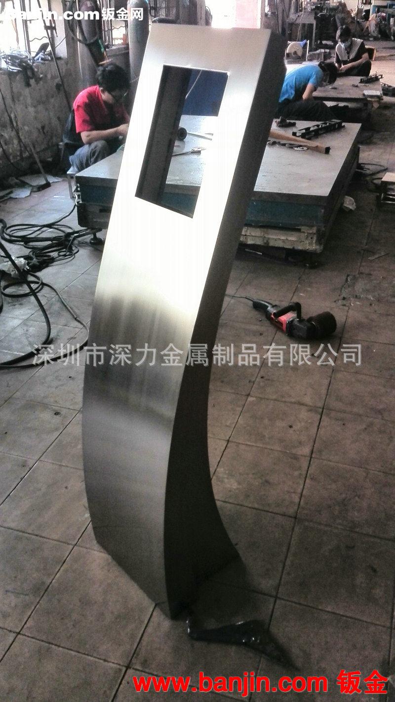 专业加工 SL-1008拉丝原色门禁机座 不锈钢立式门禁机座