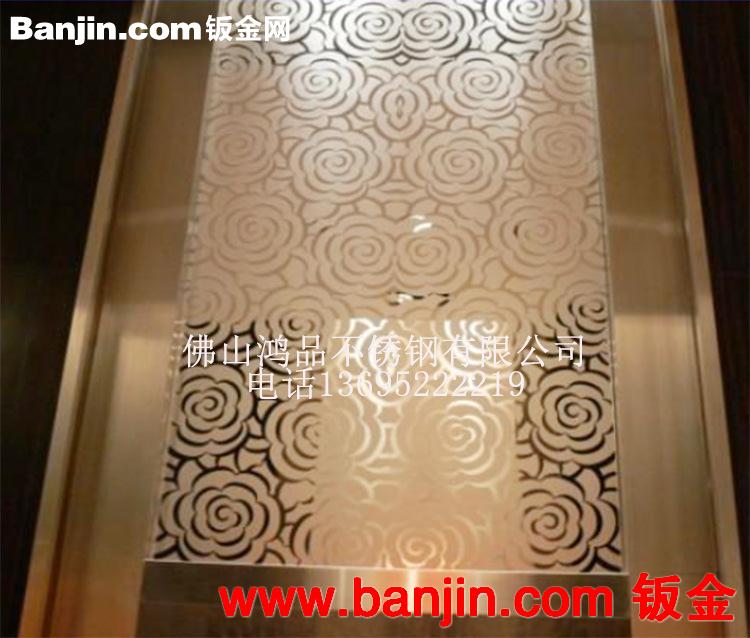 【鸿品】大量生产电梯蚀刻门板 简约不锈钢蚀刻门板 新款上市批发
