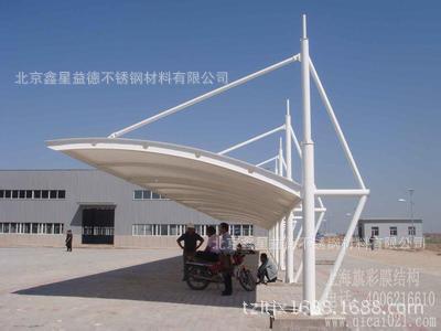江苏天宇公司专业制作安装膜结构 景观工程 羽毛球场雨棚