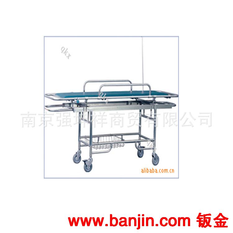 医用不锈钢病人推车 医用手推车 不锈钢担架车