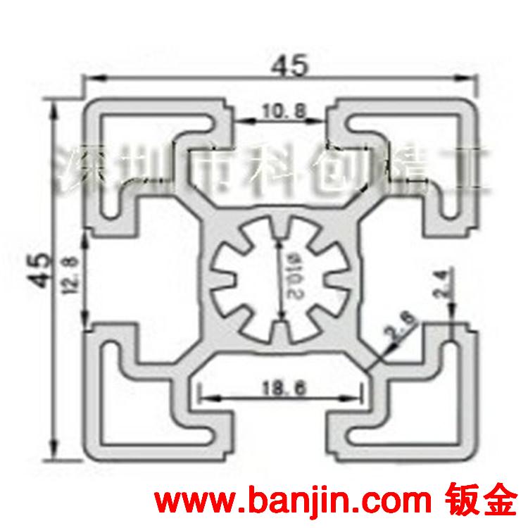 供应铝型材 工业铝型材 及种类铝合金型材配件等