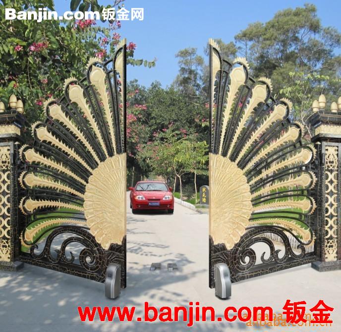 钣金加工 提供铁艺护栏 铁艺自动门