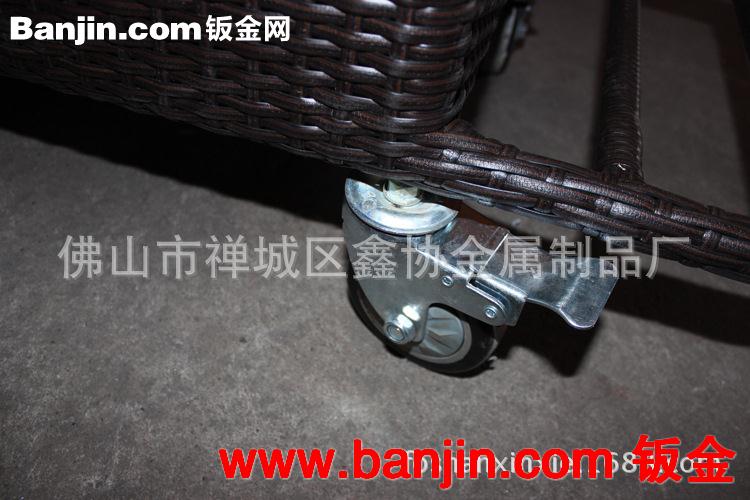 专业生产酒店客房收纳推车 铁制品编藤工艺服务推车 高档酒水车