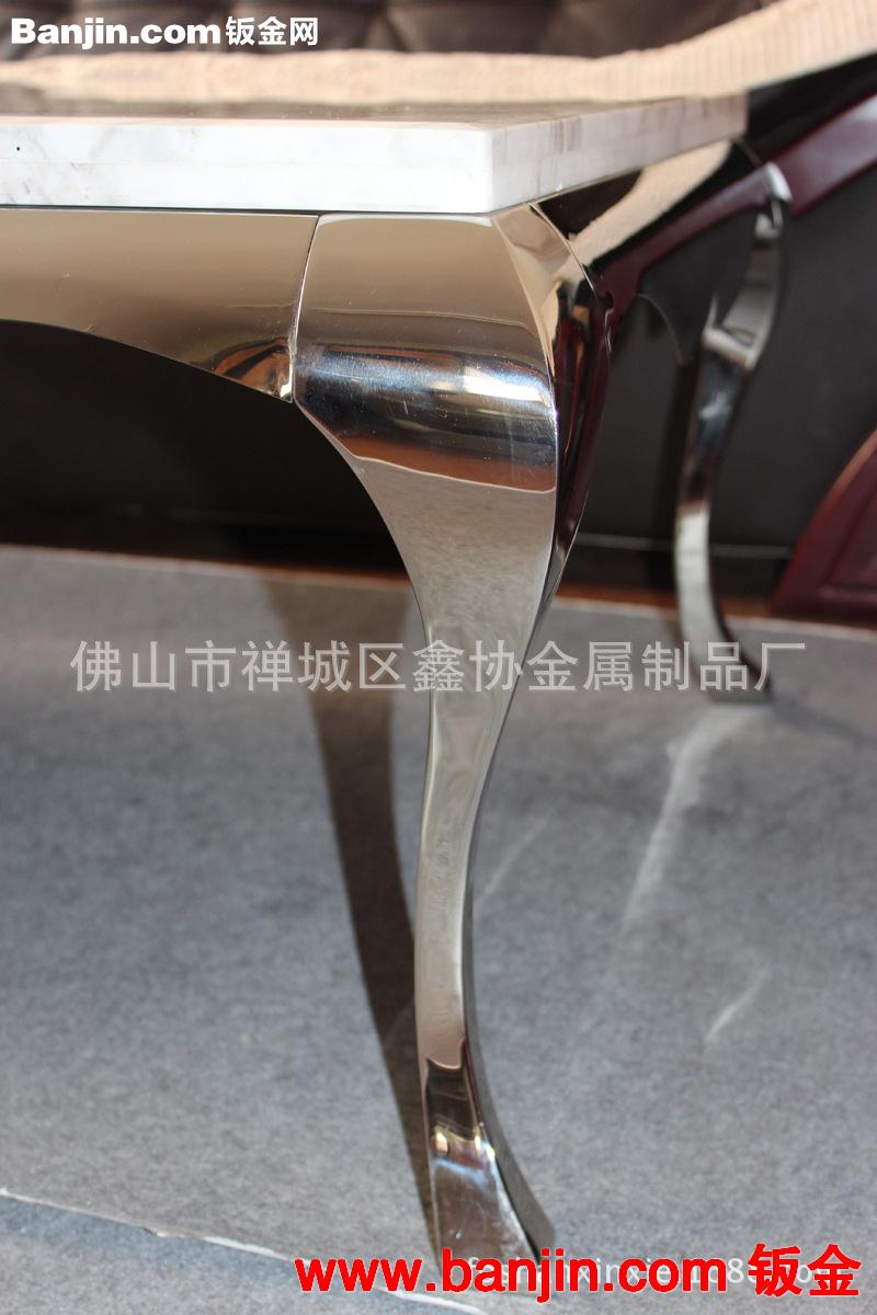 厂家直销新款 时尚茶几不锈钢大理石面 高档简约客厅茶几 质量保