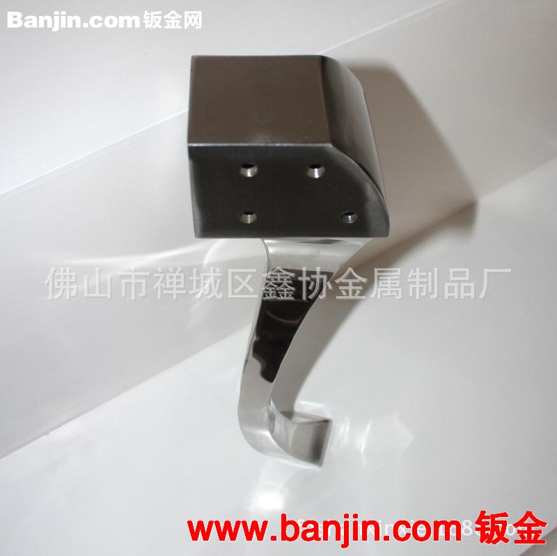时尚简约 高镜面蛇形不锈钢茶几脚 KTV玫瑰金不锈钢茶几腿定制