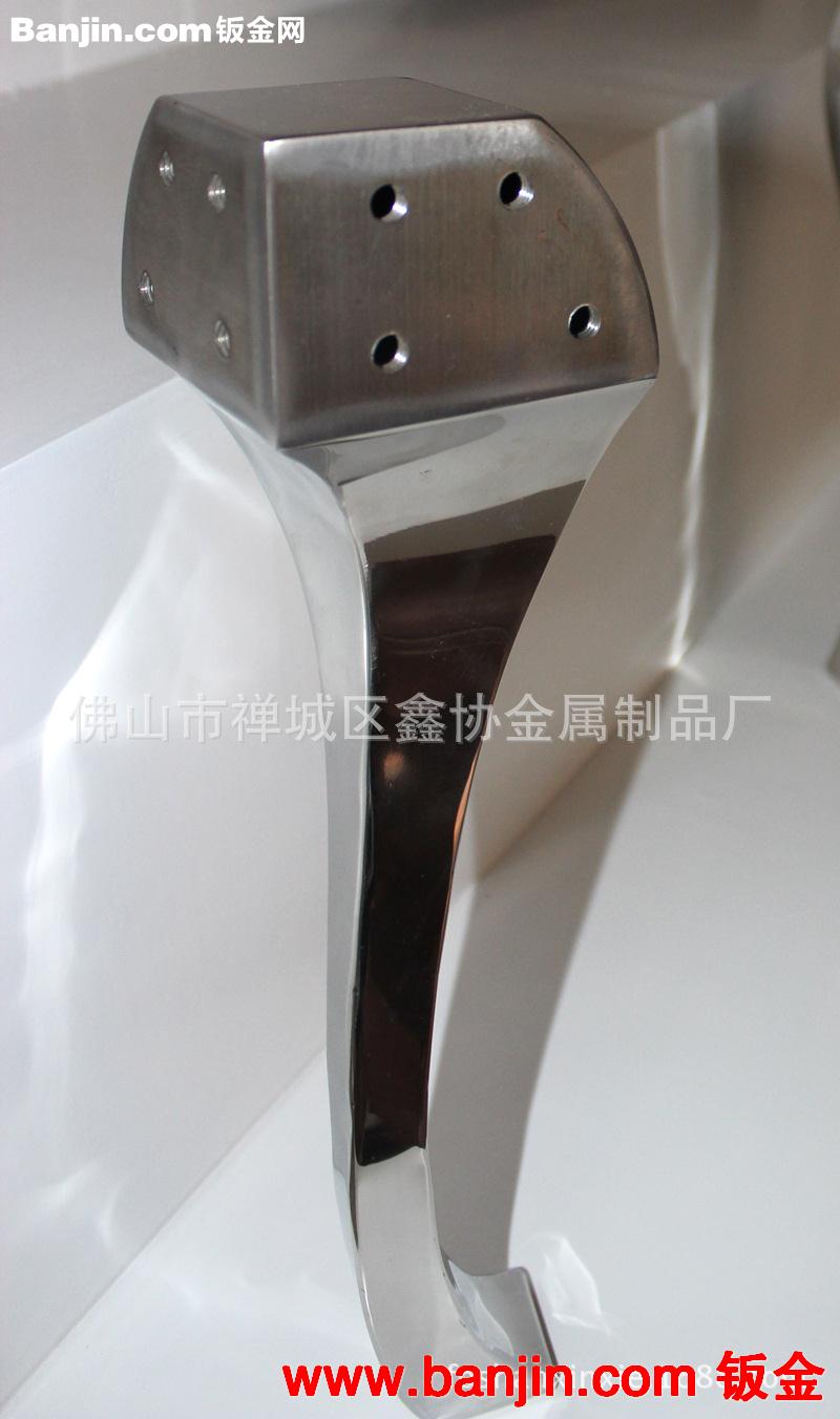 时尚简约 高镜面蛇形不锈钢茶几脚 KTV玫瑰金不锈钢茶几腿定制