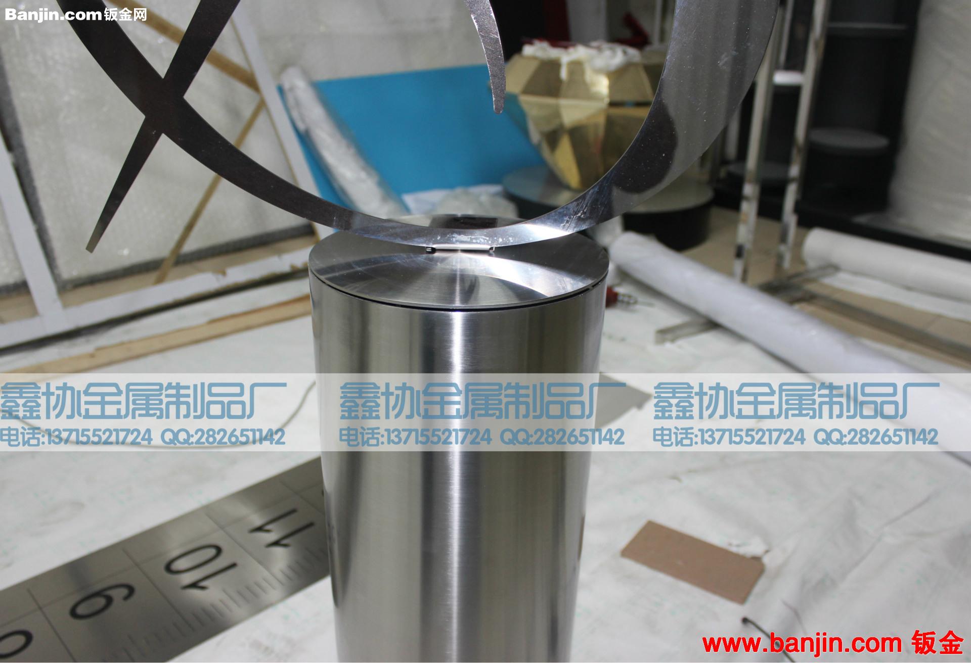 不锈钢服装玻璃窗造型展示 蚀刻长尺不锈钢 不锈钢圆桶加工