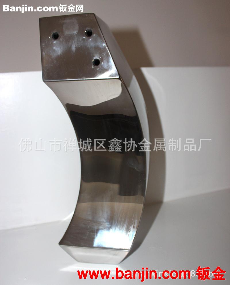 欧式异形不锈钢花式茶几脚 玫瑰金不锈钢弧形桌脚 金色高档茶几脚