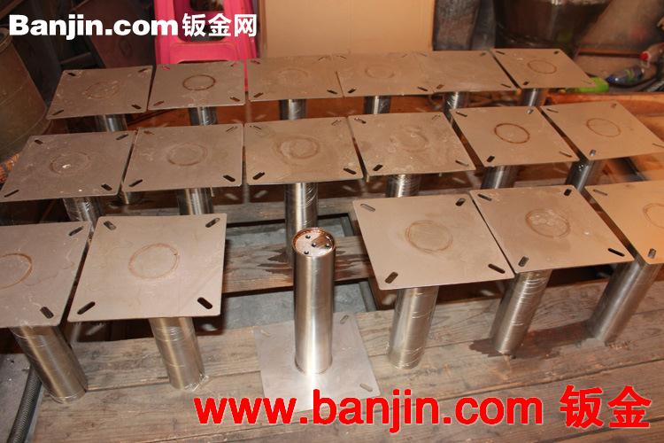 专业加工定制不锈钢餐桌茶几桌脚 框架 激光切割材料 钣金加工