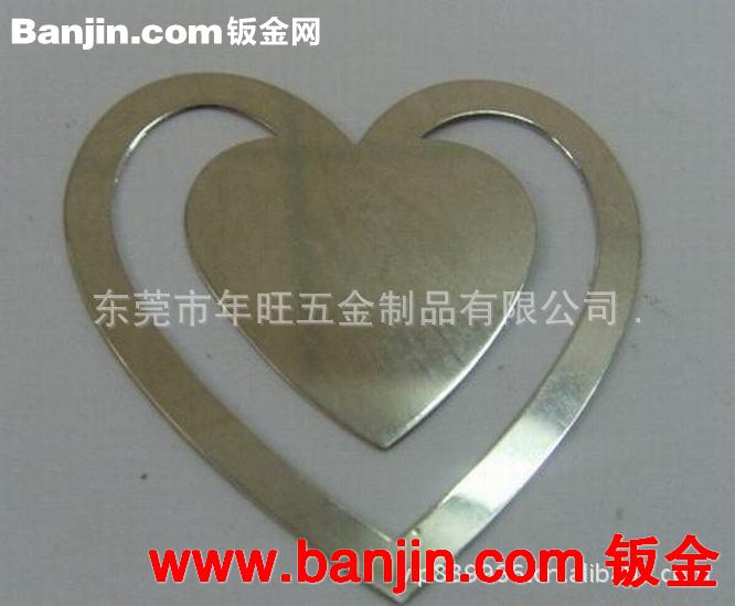 金属腐蚀镂空书签，不锈钢书签，冲压书签