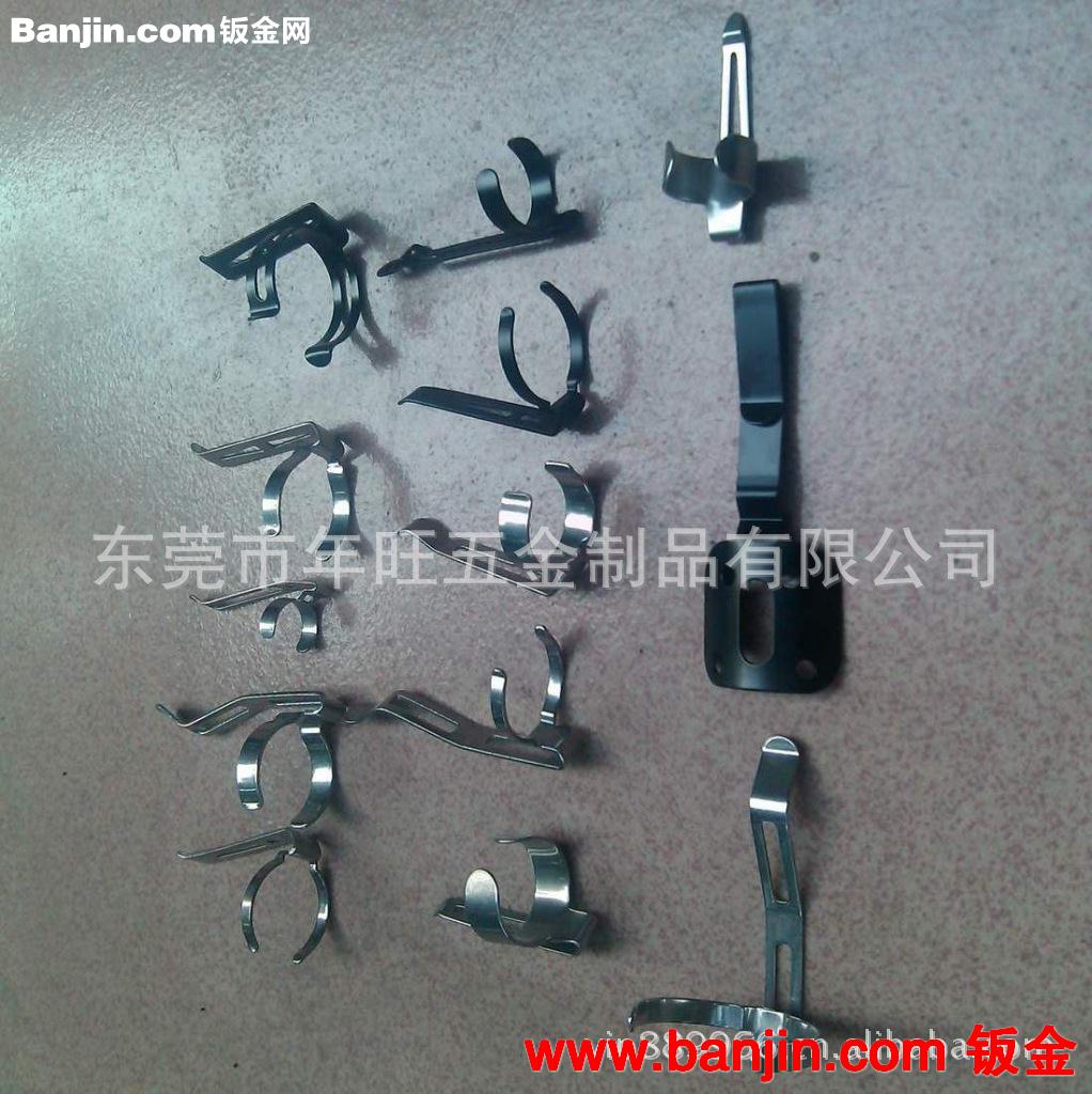 专业制作厂家 不锈钢材质冲孔外形 折弯不锈钢电筒抱夹 现货现模